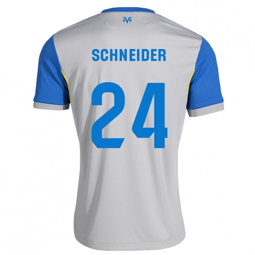 Danxen Enfant Maillot Ben Schneider #24 Bleu Dodger Gris Tenues Extérieur 2026/27 T-Shirt