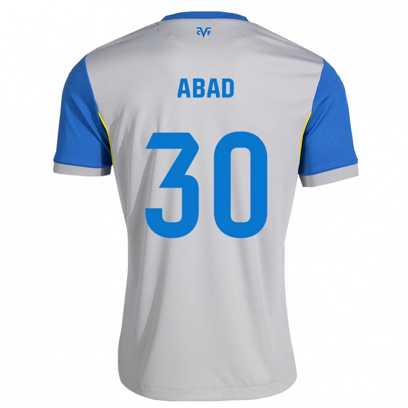 Danxen Enfant Maillot Iker Abad #30 Bleu Dodger Gris Tenues Extérieur 2026/27 T-Shirt