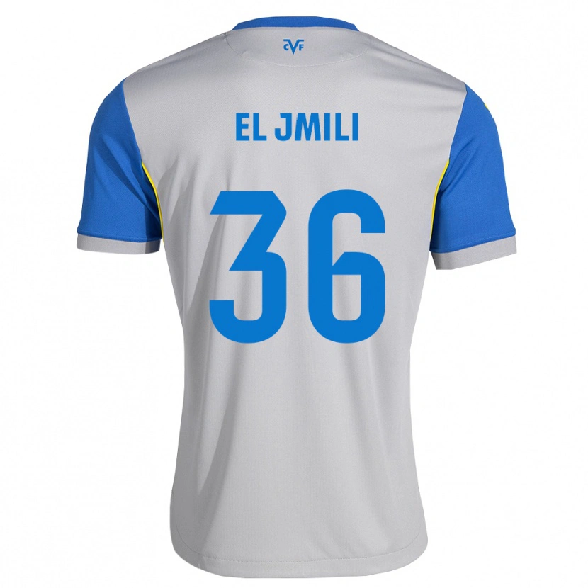 Danxen Enfant Maillot Nizar El Jmili #36 Bleu Dodger Gris Tenues Extérieur 2026/27 T-Shirt