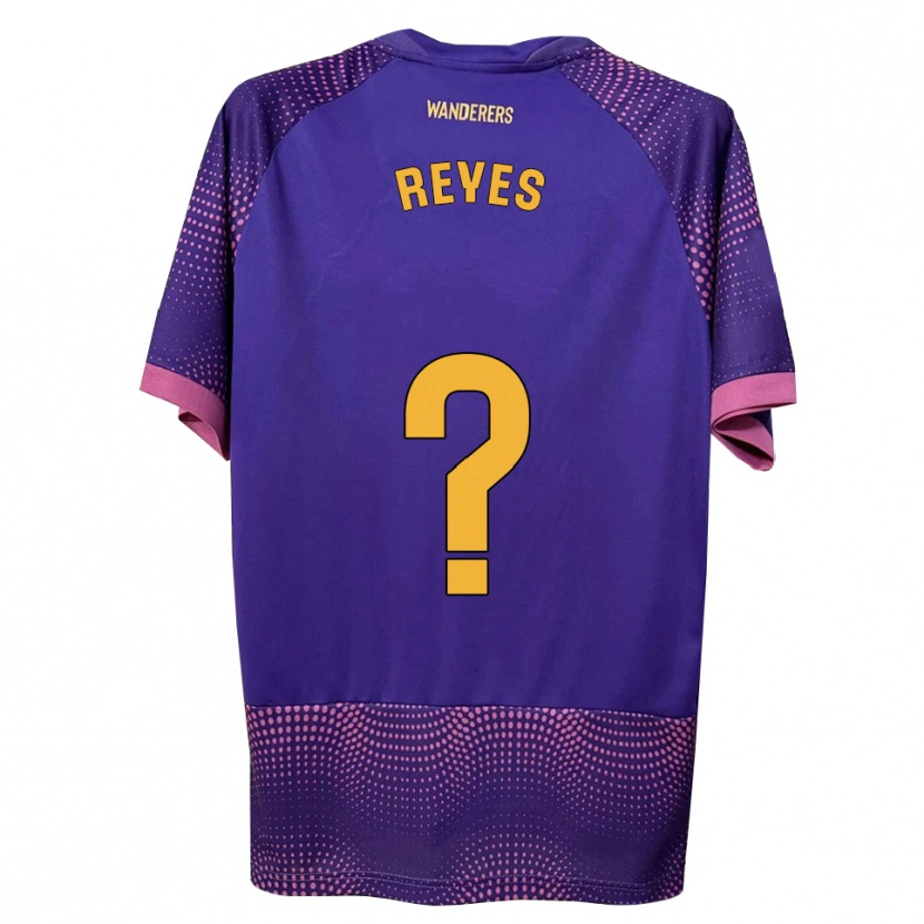 Danxen Enfant Maillot Pablo Reyes #0 Violet Blanc Rose Tenues Extérieur 2026/27 T-Shirt