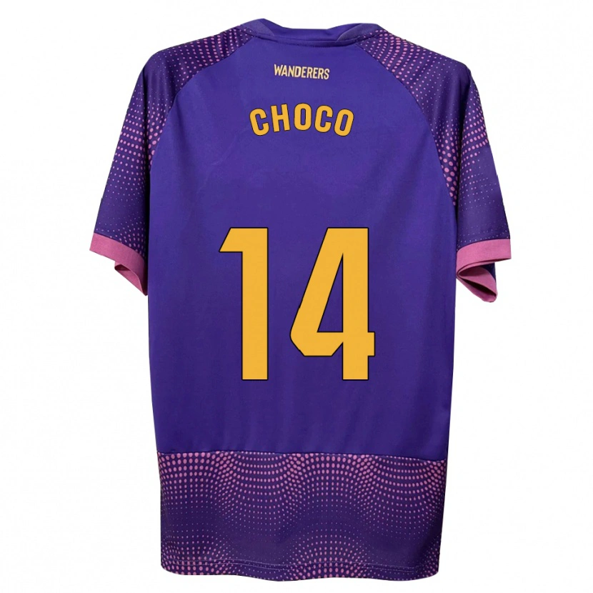 Danxen Enfant Maillot Choco #14 Violet Blanc Rose Tenues Extérieur 2026/27 T-Shirt