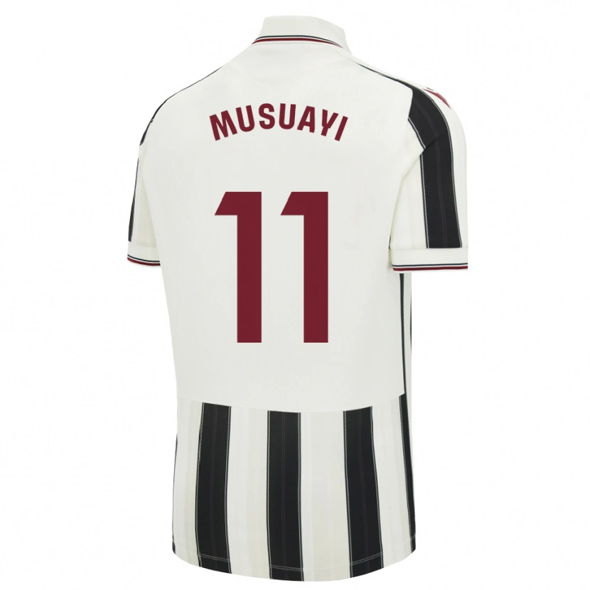 Danxen Enfant Maillot Yanis Musuayi #11 Noir Blanc Rouge Tenues Extérieur 2026/27 T-Shirt