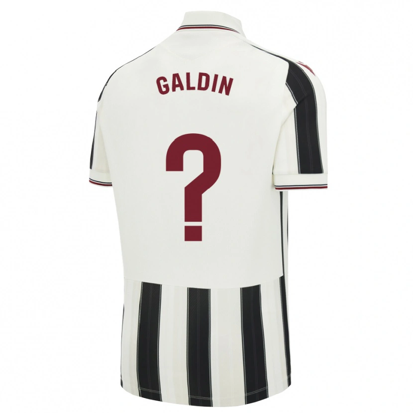 Danxen Enfant Maillot Igor Galdin #0 Noir Blanc Rouge Tenues Extérieur 2026/27 T-Shirt