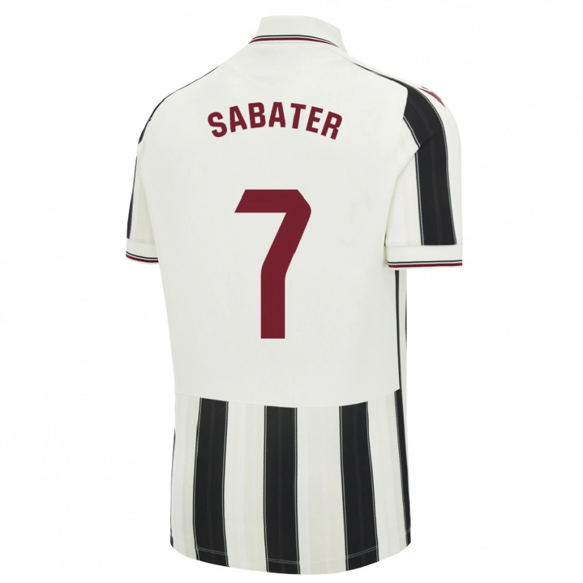 Danxen Enfant Maillot Ethan Sabater #7 Noir Blanc Rouge Tenues Extérieur 2026/27 T-Shirt