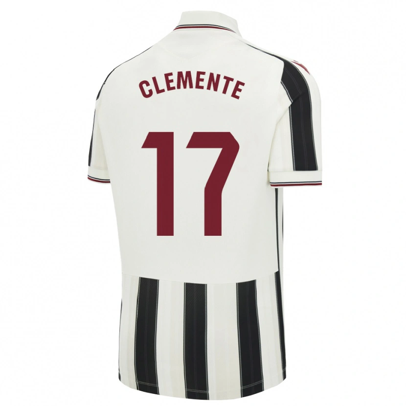 Danxen Enfant Maillot Óscar Clemente #17 Noir Blanc Rouge Tenues Extérieur 2026/27 T-Shirt