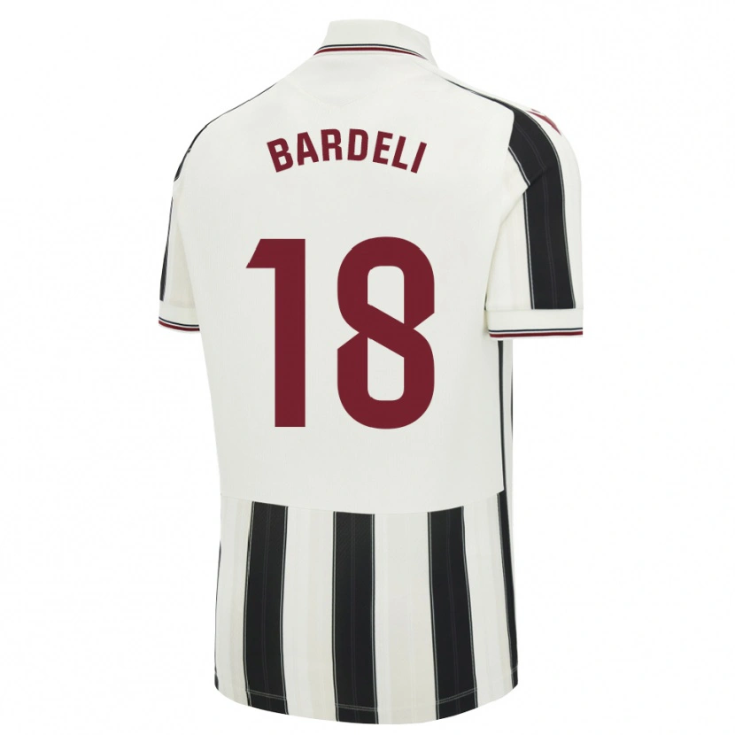 Danxen Enfant Maillot Enzo Bardeli #18 Noir Blanc Rouge Tenues Extérieur 2026/27 T-Shirt
