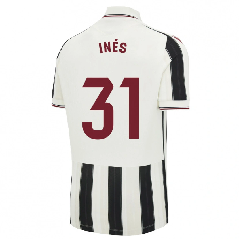 Danxen Enfant Maillot Inés Rizo #31 Noir Blanc Rouge Tenues Extérieur 2026/27 T-Shirt