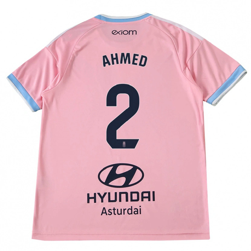 Danxen Enfant Maillot Aisar Ahmed #2 Bleu Barbeau Rose Tenues Extérieur 2026/27 T-Shirt