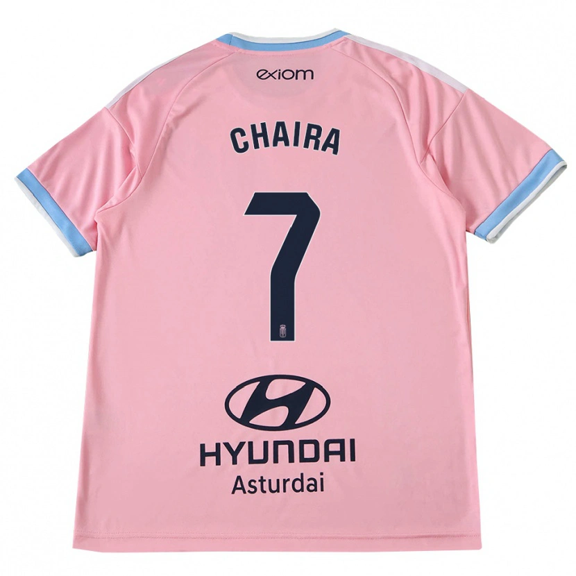 Danxen Enfant Maillot Ilyas Chaira #7 Bleu Barbeau Rose Tenues Extérieur 2026/27 T-Shirt