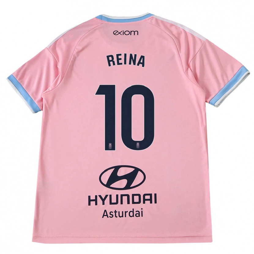 Danxen Enfant Maillot Alberto Reina #10 Bleu Barbeau Rose Tenues Extérieur 2026/27 T-Shirt