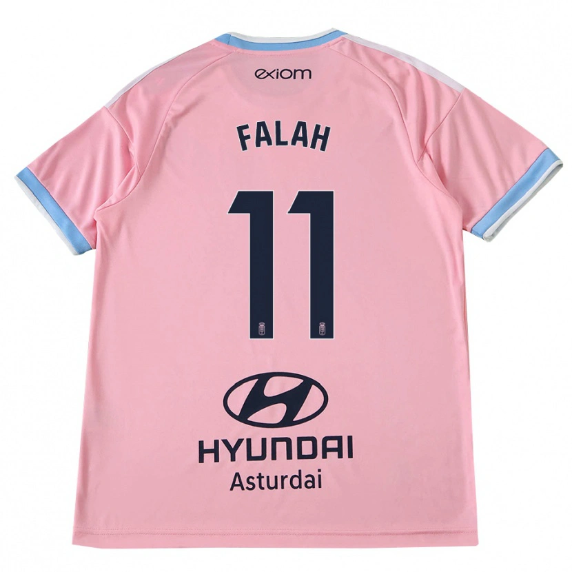 Danxen Enfant Maillot Omar Falah #11 Bleu Barbeau Rose Tenues Extérieur 2026/27 T-Shirt