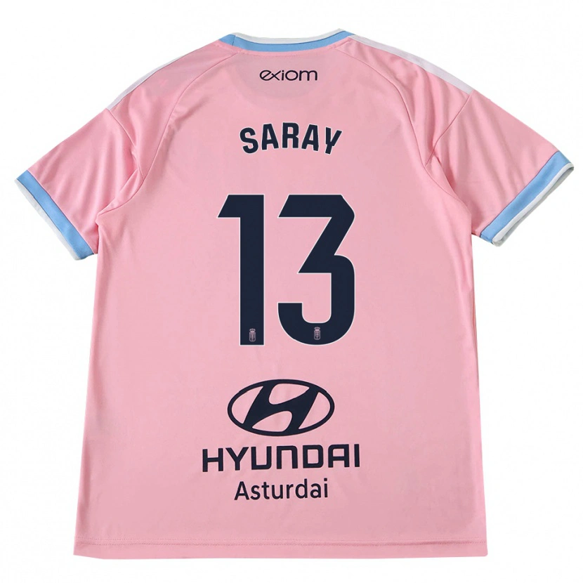 Danxen Enfant Maillot Saray Vázquez Alonso #13 Bleu Barbeau Rose Tenues Extérieur 2026/27 T-Shirt