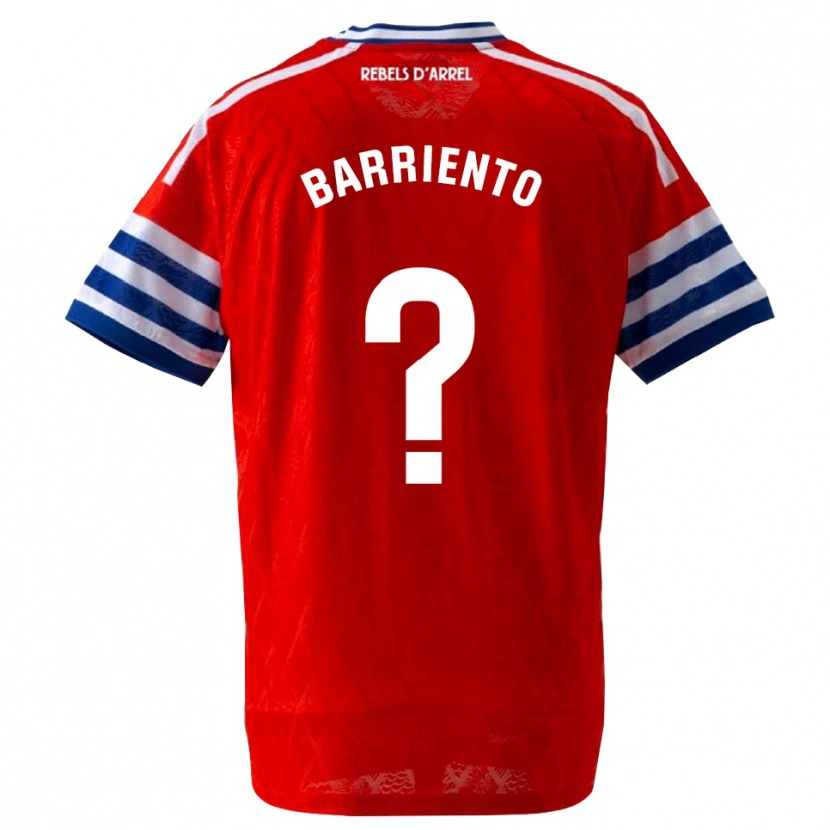 Danxen Enfant Maillot Darek Barriento #0 Bleu Royal Rouge Tenues Extérieur 2026/27 T-Shirt
