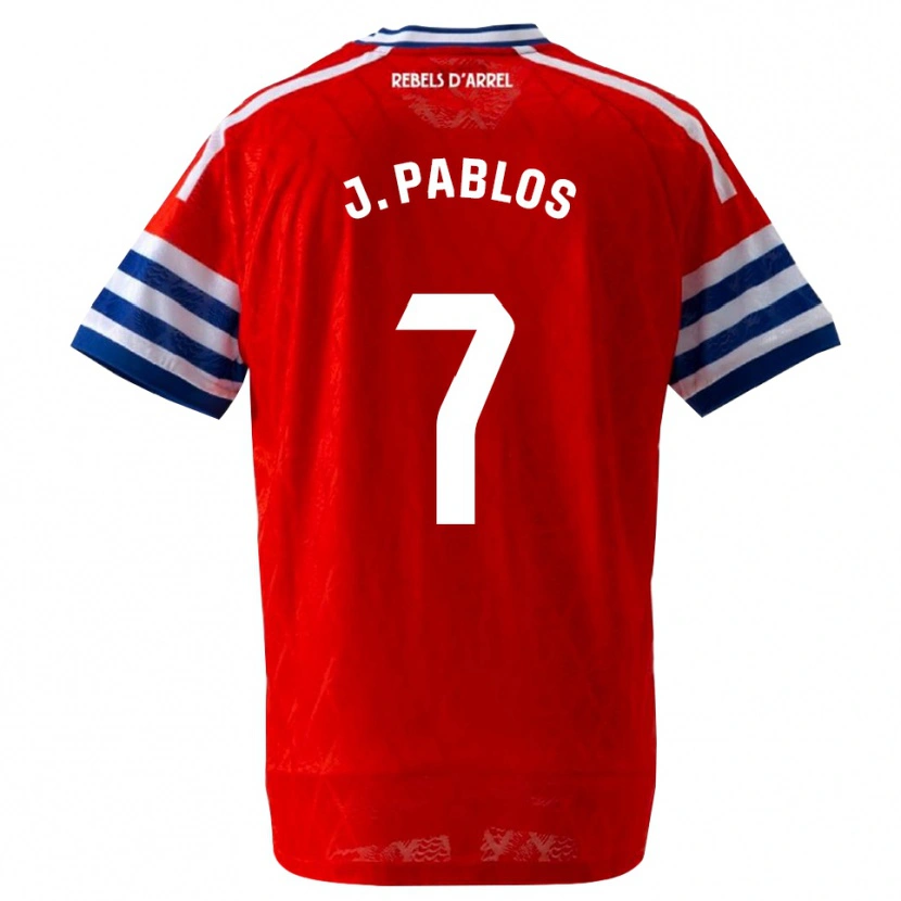 Danxen Enfant Maillot Judith Pablos Garrido #7 Bleu Royal Rouge Tenues Extérieur 2026/27 T-Shirt