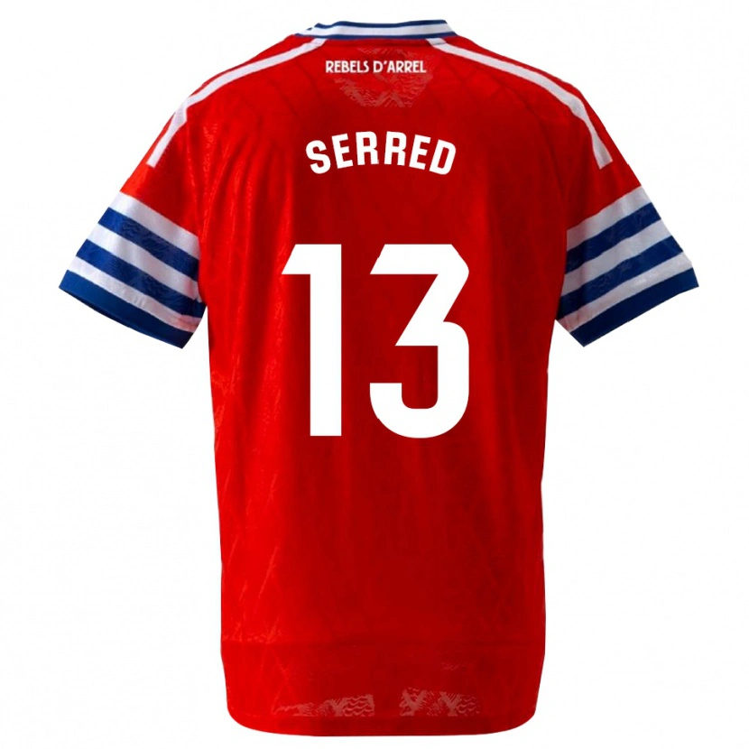 Danxen Enfant Maillot Llorenç Serred #13 Bleu Royal Rouge Tenues Extérieur 2026/27 T-Shirt