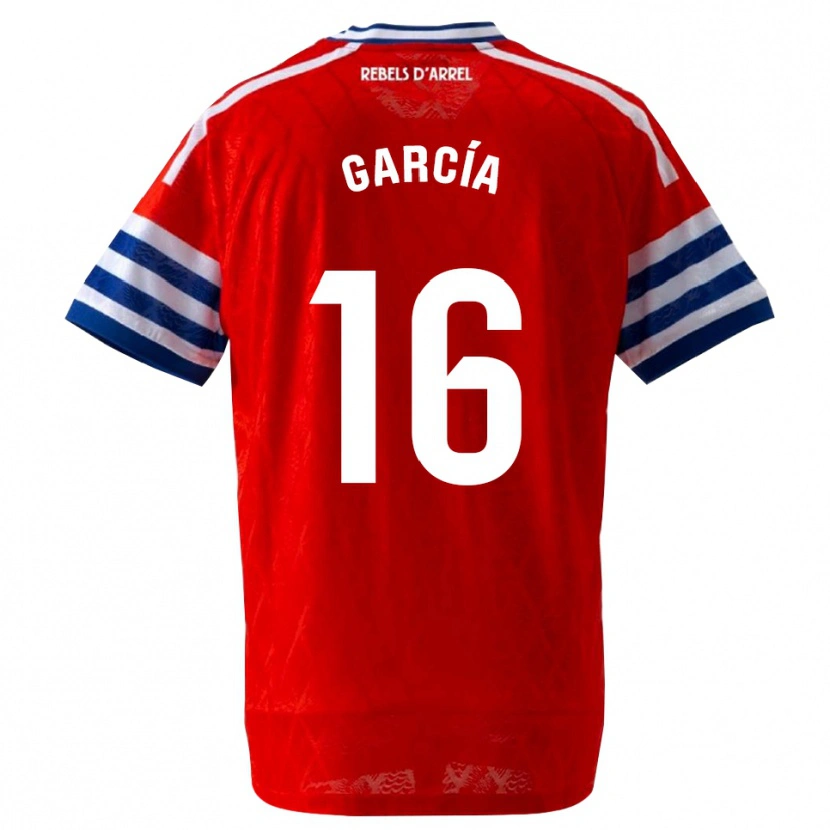 Danxen Enfant Maillot Marc García #16 Bleu Royal Rouge Tenues Extérieur 2026/27 T-Shirt