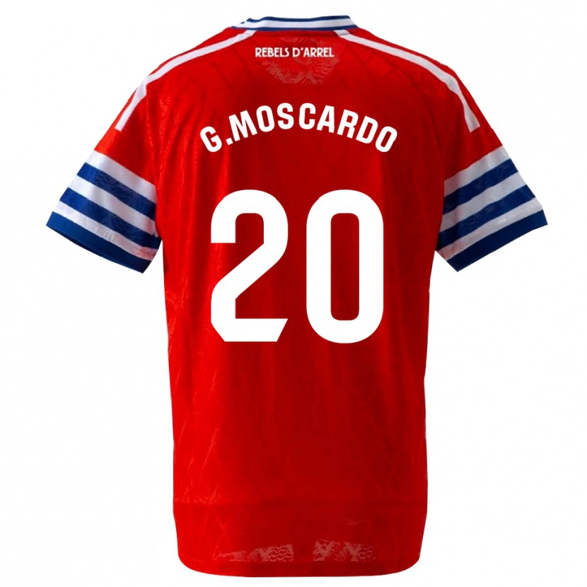 Danxen Enfant Maillot Gabriel Moscardo #20 Bleu Royal Rouge Tenues Extérieur 2026/27 T-Shirt