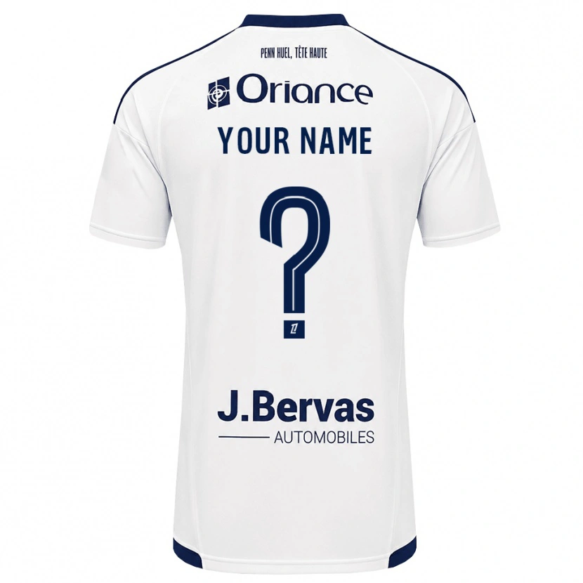 Danxen Enfant Maillot Votre Nom #0 Bleu Marine Blanc Tenues Extérieur 2026/27 T-Shirt