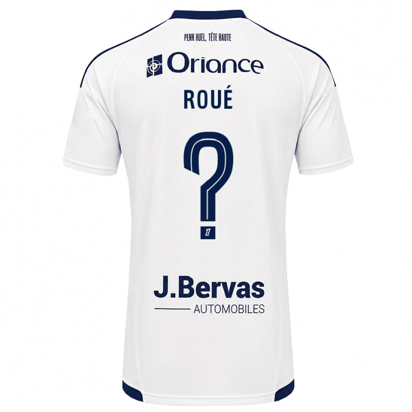 Danxen Enfant Maillot Eugénie Roué #0 Bleu Marine Blanc Tenues Extérieur 2026/27 T-Shirt