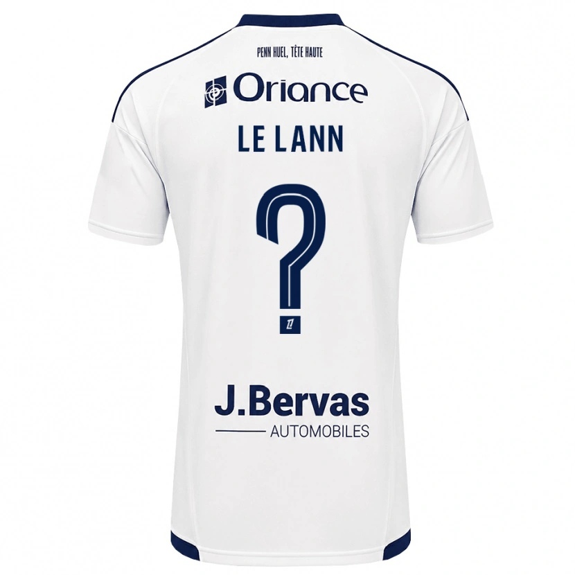 Danxen Enfant Maillot Lauraleen Le Lann #0 Bleu Marine Blanc Tenues Extérieur 2026/27 T-Shirt