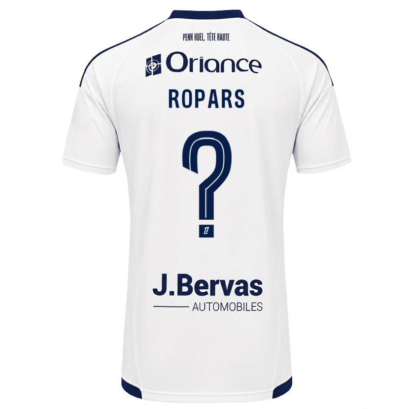 Danxen Enfant Maillot Janelle Ropars #0 Bleu Marine Blanc Tenues Extérieur 2026/27 T-Shirt