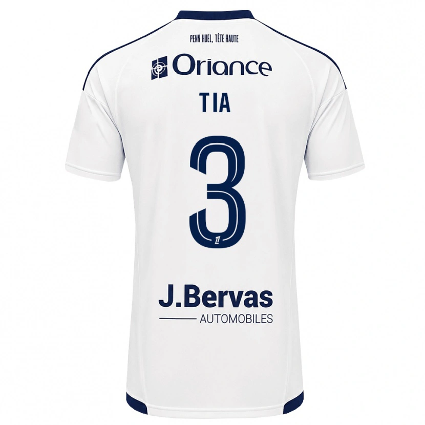 Danxen Enfant Maillot Davy Tia #3 Bleu Marine Blanc Tenues Extérieur 2026/27 T-Shirt
