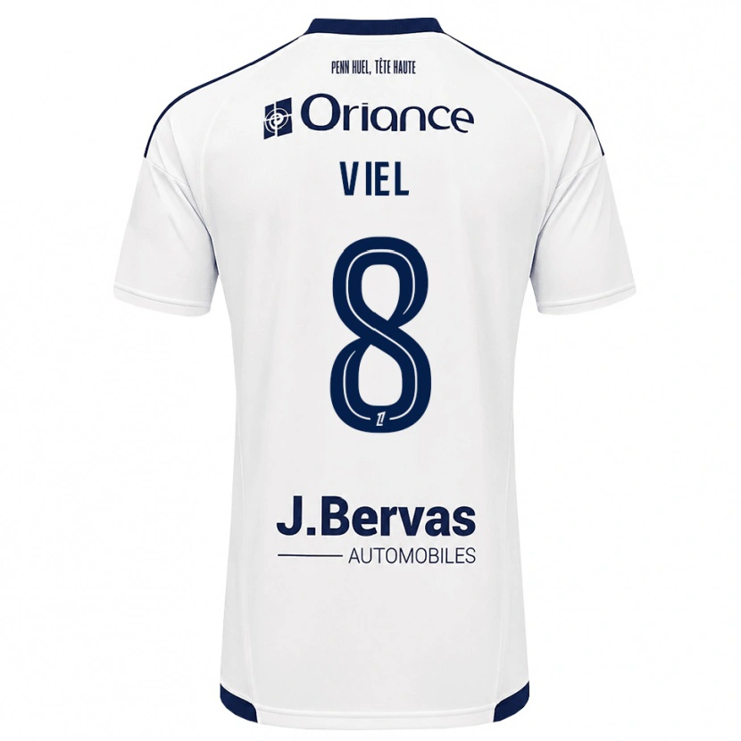 Danxen Enfant Maillot Sacha Viel #8 Bleu Marine Blanc Tenues Extérieur 2026/27 T-Shirt