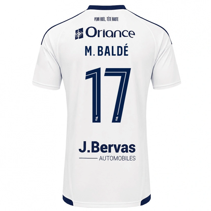 Danxen Enfant Maillot Mama Baldé #17 Bleu Marine Blanc Tenues Extérieur 2026/27 T-Shirt