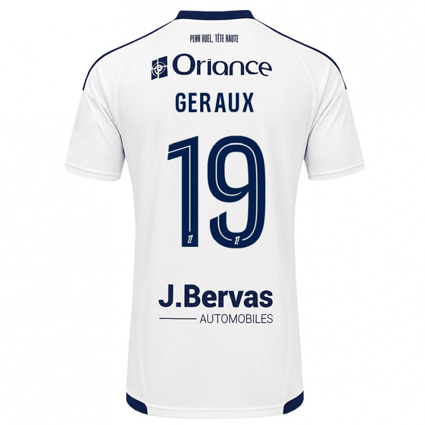 Danxen Enfant Maillot Noan Geraux #19 Bleu Marine Blanc Tenues Extérieur 2026/27 T-Shirt