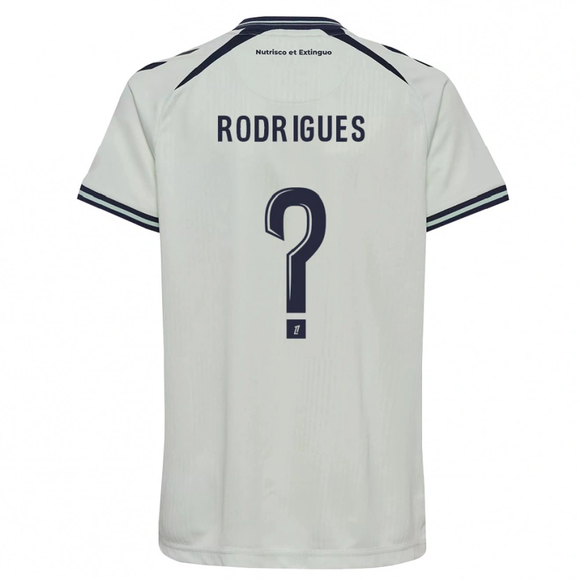 Danxen Enfant Maillot Fabio Rodrigues #0 Bleu Nuit Blanc Tenues Extérieur 2026/27 T-Shirt