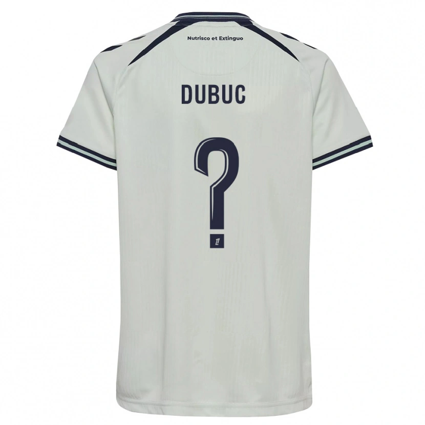 Danxen Enfant Maillot Timéo Dubuc #0 Bleu Nuit Blanc Tenues Extérieur 2026/27 T-Shirt