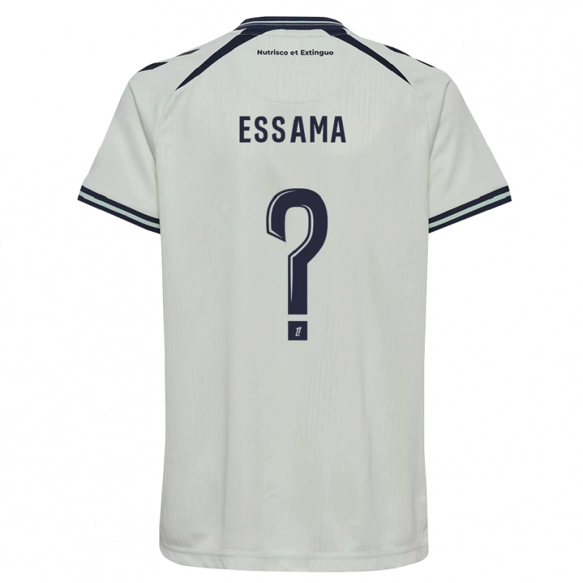 Danxen Enfant Maillot Brian Essama #0 Bleu Nuit Blanc Tenues Extérieur 2026/27 T-Shirt