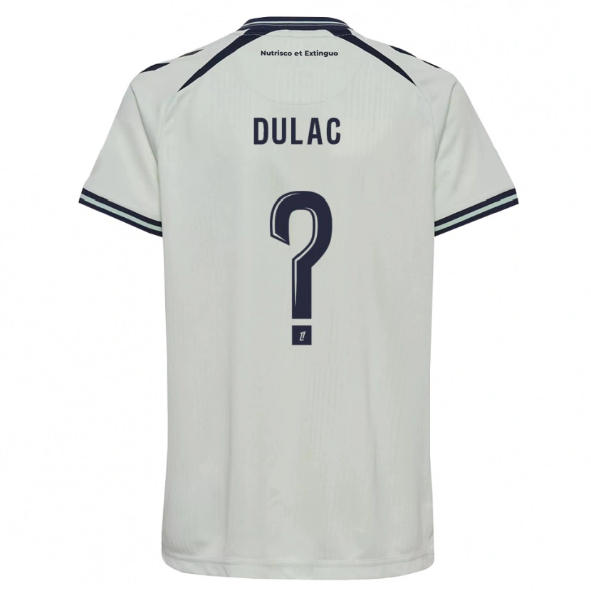 Danxen Enfant Maillot Bilal Dulac #0 Bleu Nuit Blanc Tenues Extérieur 2026/27 T-Shirt