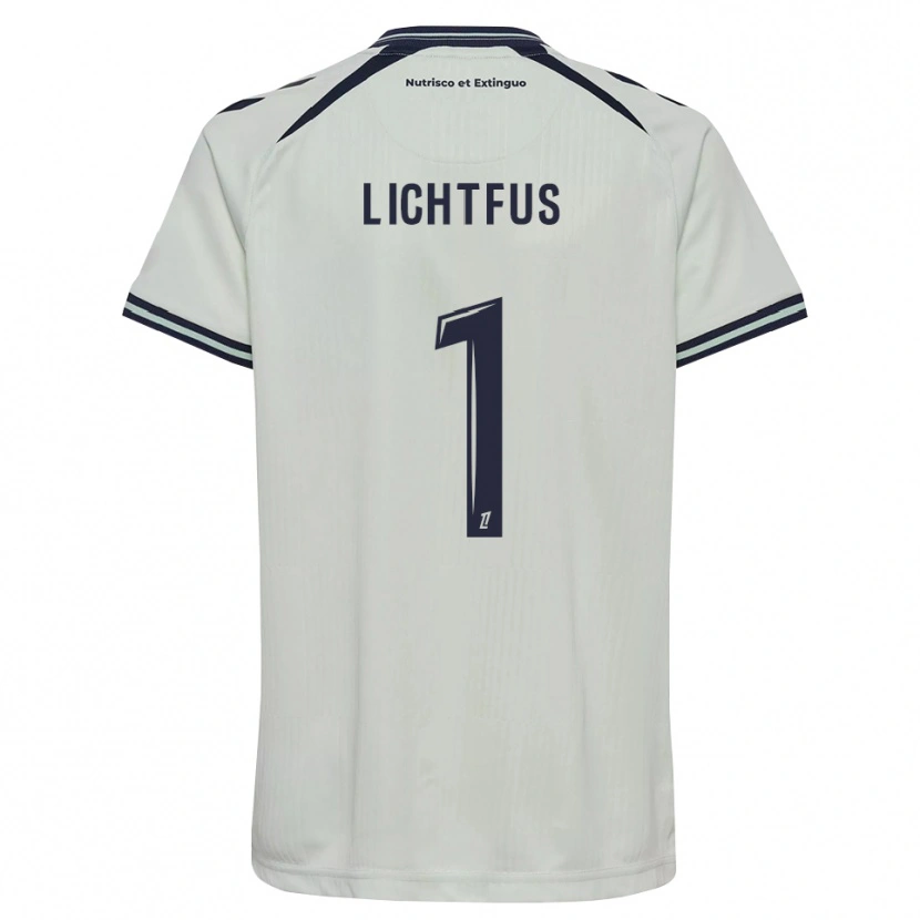 Danxen Enfant Maillot Lisa Lichtfus #1 Bleu Nuit Blanc Tenues Extérieur 2026/27 T-Shirt