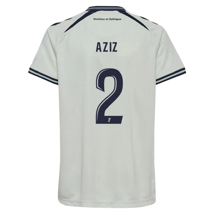 Danxen Enfant Maillot Hayman Aziz #2 Bleu Nuit Blanc Tenues Extérieur 2026/27 T-Shirt