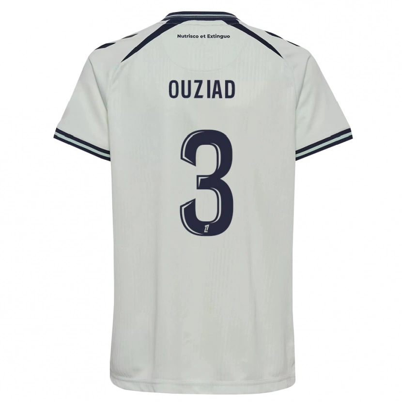 Danxen Enfant Maillot Djibril Ouziad #3 Bleu Nuit Blanc Tenues Extérieur 2026/27 T-Shirt