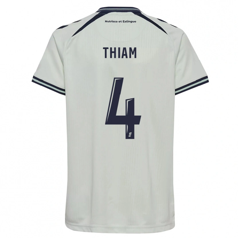 Danxen Enfant Maillot Tidjani Thiam #4 Bleu Nuit Blanc Tenues Extérieur 2026/27 T-Shirt