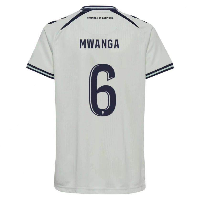 Danxen Enfant Maillot Junior Mwanga #6 Bleu Nuit Blanc Tenues Extérieur 2026/27 T-Shirt