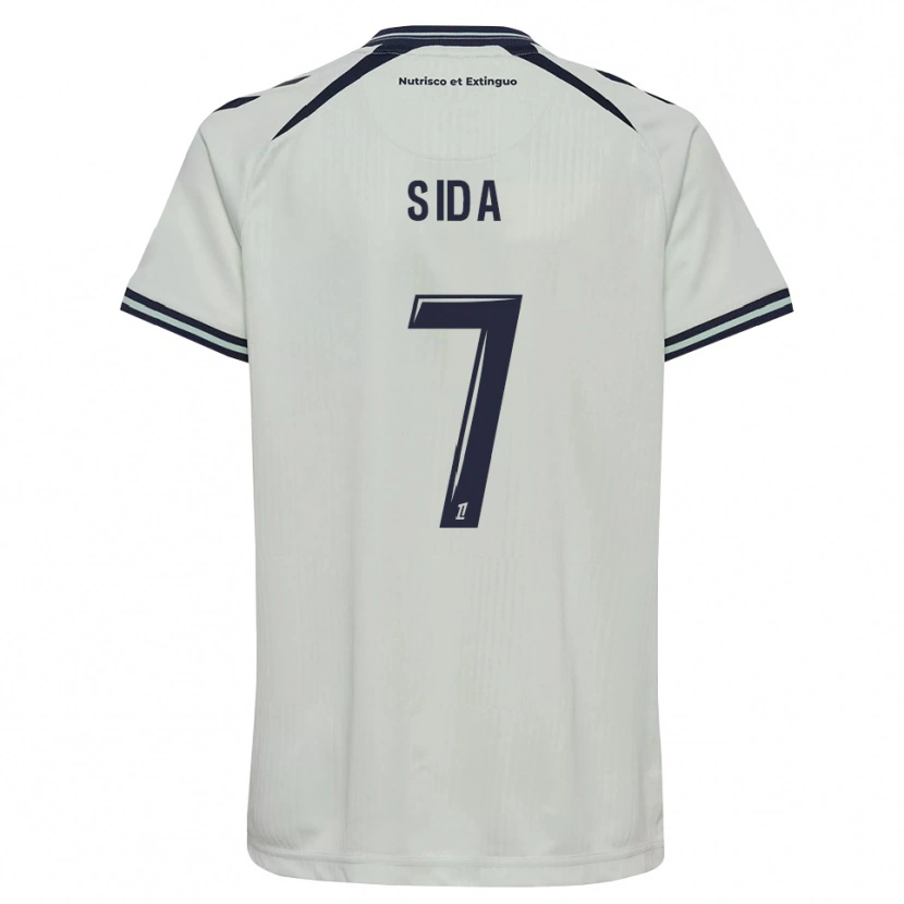 Danxen Enfant Maillot Benoît Sida #7 Bleu Nuit Blanc Tenues Extérieur 2026/27 T-Shirt