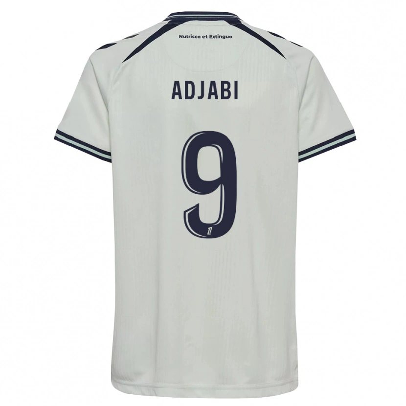 Danxen Enfant Maillot Ikram Adjabi #9 Bleu Nuit Blanc Tenues Extérieur 2026/27 T-Shirt