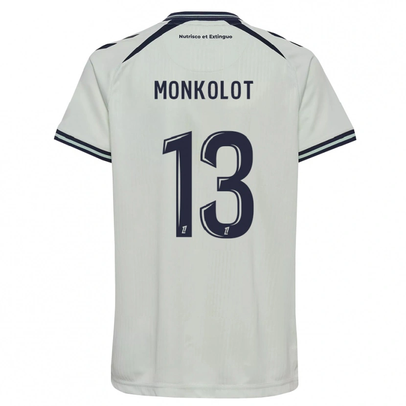 Danxen Enfant Maillot Yanis Monkolot #13 Bleu Nuit Blanc Tenues Extérieur 2026/27 T-Shirt