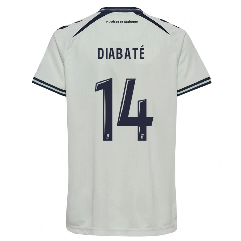 Danxen Enfant Maillot Adams Diabaté #14 Bleu Nuit Blanc Tenues Extérieur 2026/27 T-Shirt