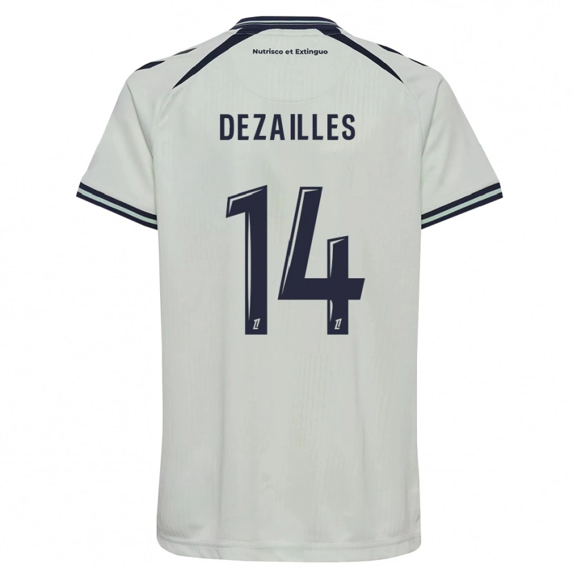 Danxen Enfant Maillot Arsène Dezailles #14 Bleu Nuit Blanc Tenues Extérieur 2026/27 T-Shirt