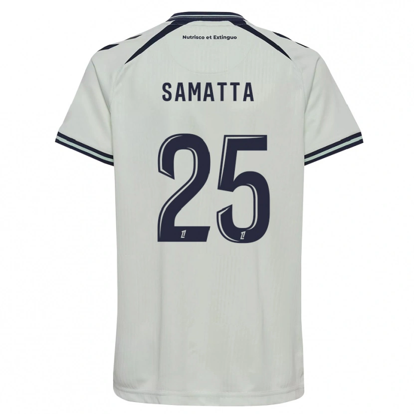 Danxen Enfant Maillot Mbwana Samatta #25 Bleu Nuit Blanc Tenues Extérieur 2026/27 T-Shirt