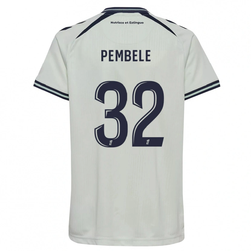 Danxen Enfant Maillot Timothée Pembélé #32 Bleu Nuit Blanc Tenues Extérieur 2026/27 T-Shirt