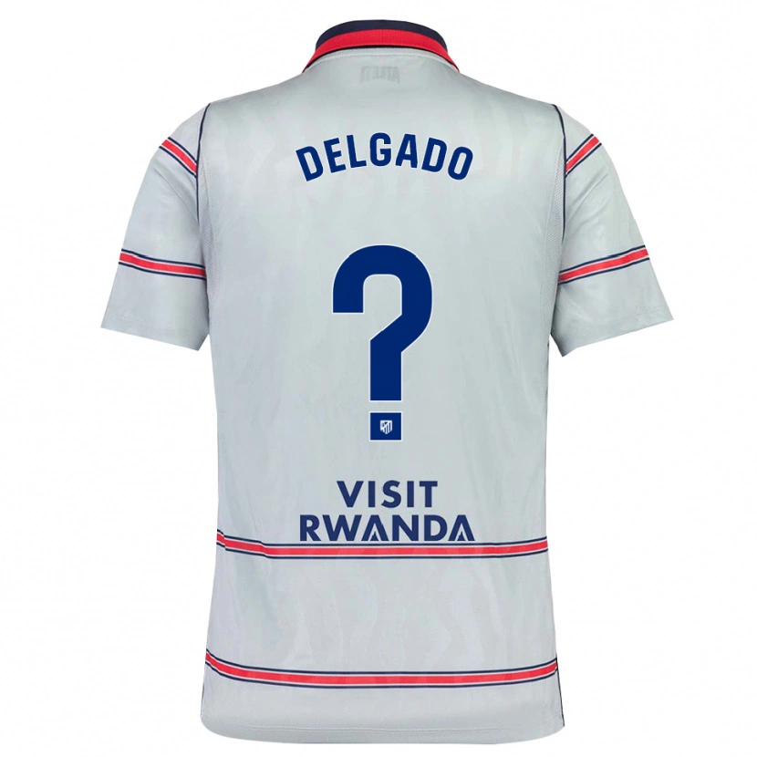 Danxen Enfant Maillot Gonzalo Onrubia Delgado #0 Gris Rouge Bleu Marine Troisieme 2026/27 T-Shirt