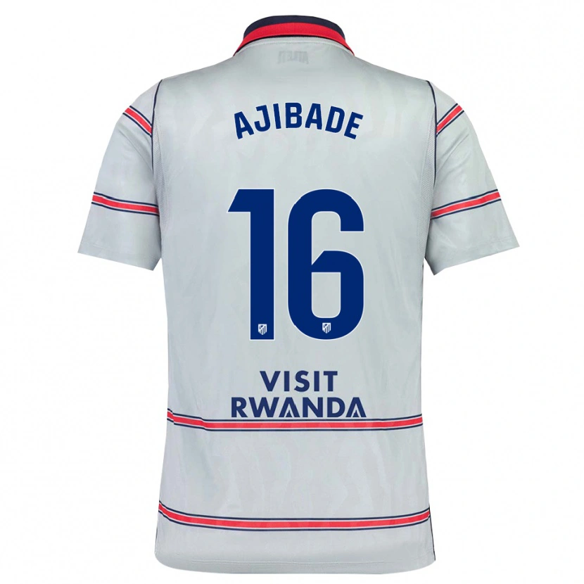 Danxen Enfant Maillot Rasheedat Ajibade #16 Gris Rouge Bleu Marine Troisieme 2026/27 T-Shirt