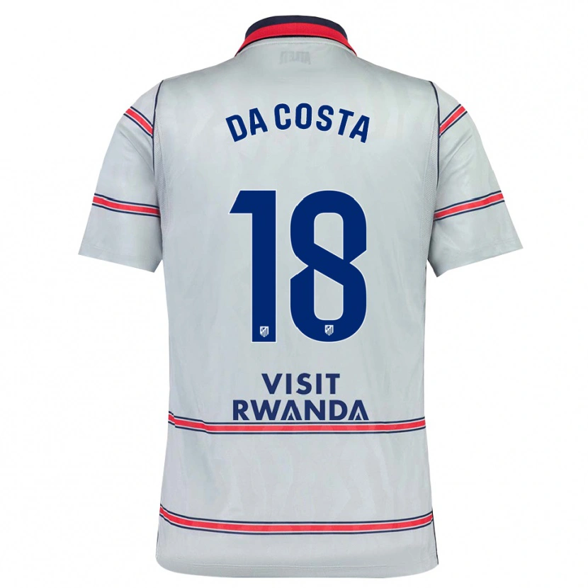 Danxen Enfant Maillot Mario Da Costa #18 Gris Rouge Bleu Marine Troisieme 2026/27 T-Shirt