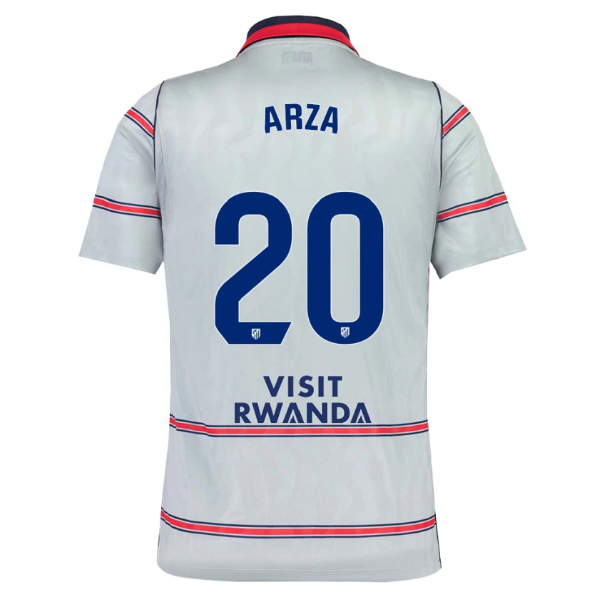 Danxen Enfant Maillot David Arza #20 Gris Rouge Bleu Marine Troisieme 2026/27 T-Shirt
