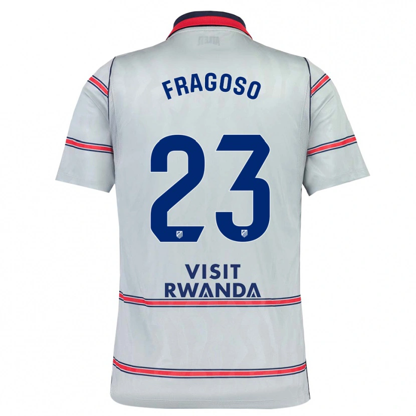Danxen Enfant Maillot Gerard Fragoso #23 Gris Rouge Bleu Marine Troisieme 2026/27 T-Shirt